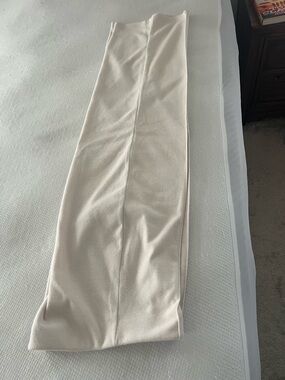 Ladies winter white wide leg soft  Casual Pants